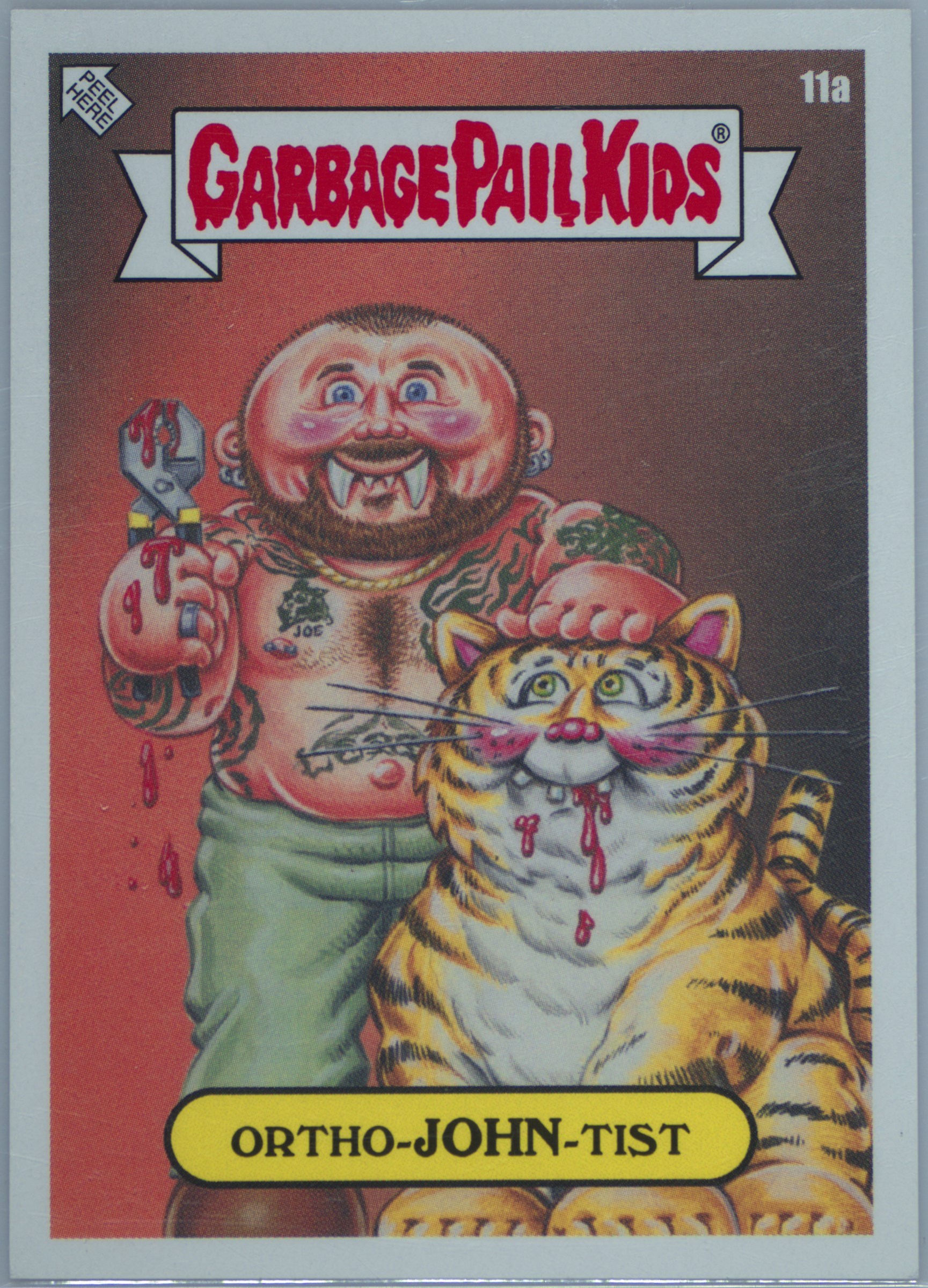 2020 Topps Garbage Pail Kids Gone Exotic #11a Ortho-John-Tist front