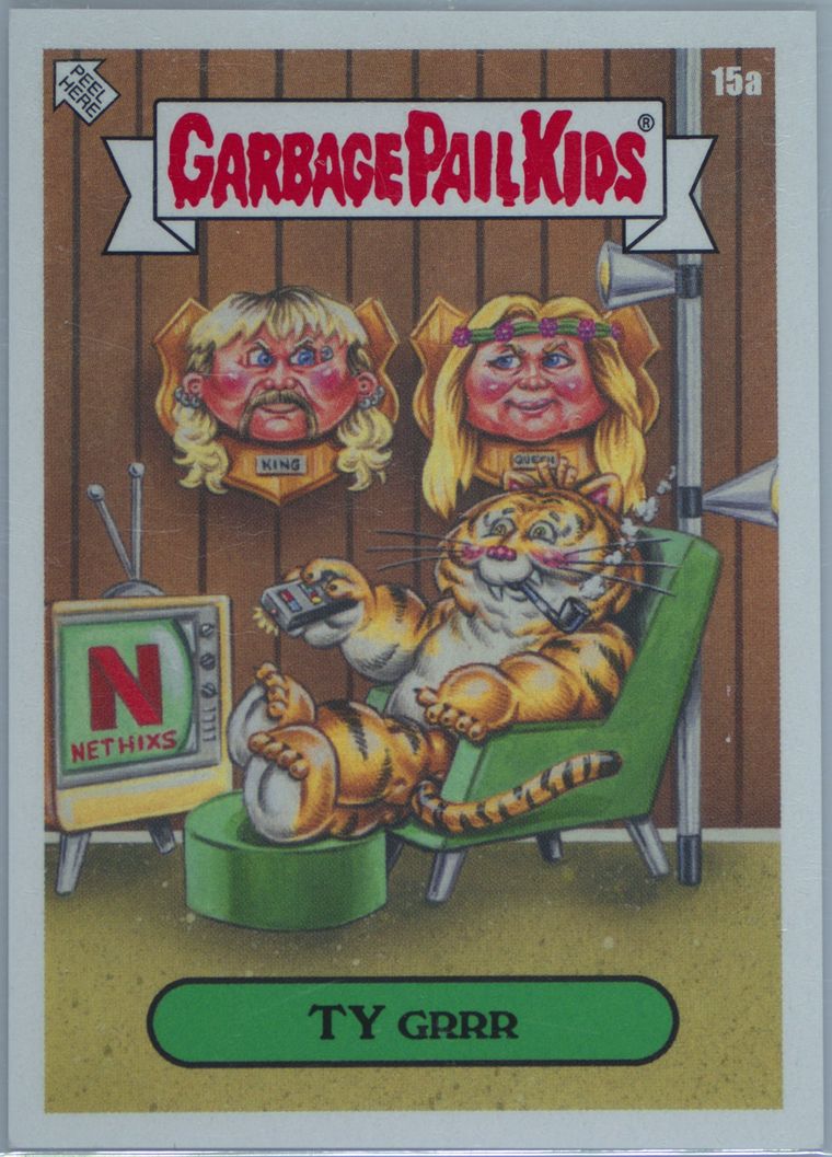 2020 Topps Garbage Pail Kids Gone Exotic #15a Ty-Grrr front