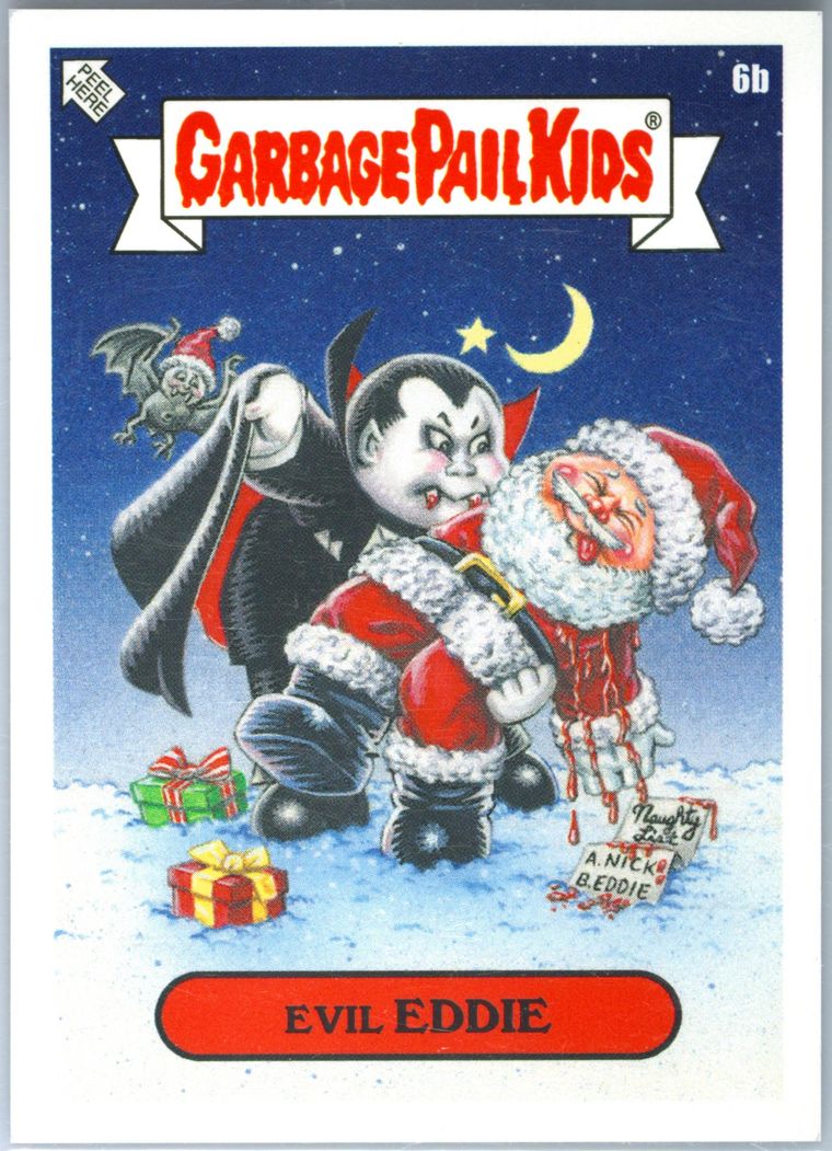 2019 Topps Garbage Pail Kids We Hate The Holidays #6b Evil Eddie front