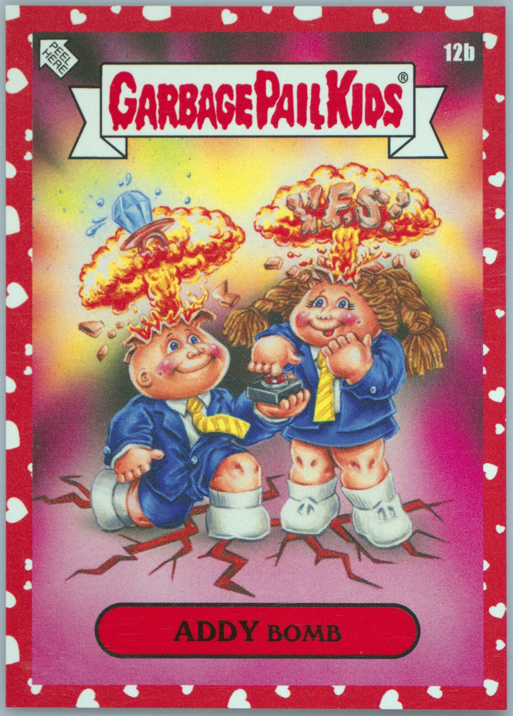 2020 Topps Garbage Pail Kids Mr. And Mrs. Red Hearts #12b Addy Bomb front