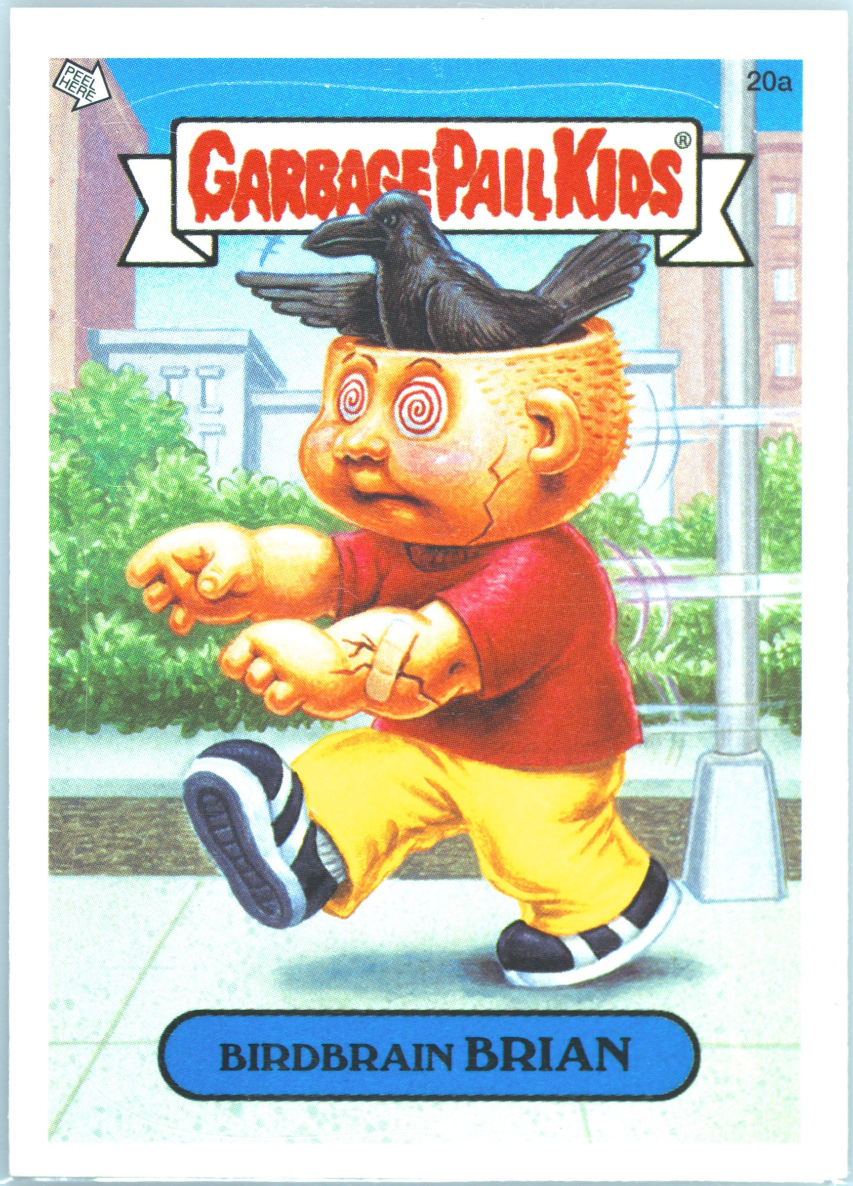 2004 Topps Garbage Pail Kids Stickers Series 3 #20a Birdbrain Brian front