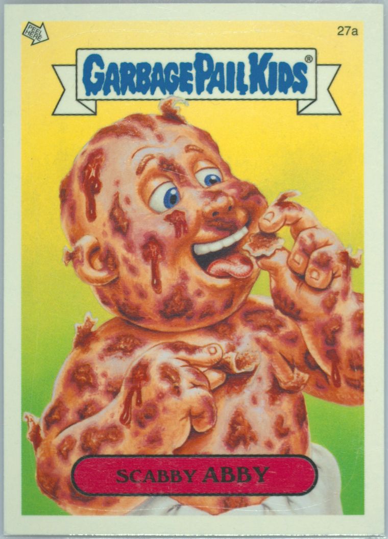 2004 Topps Garbage Pail Kids Stickers Series 2 #27a Scabby Abby front