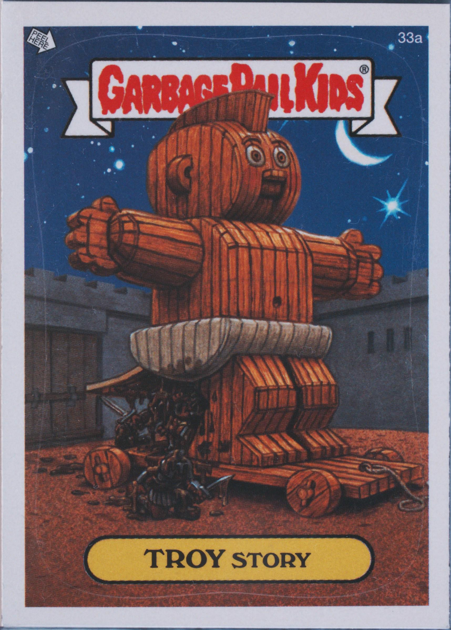 2004 Topps Garbage Pail Kids Stickers Series 3 #33a Troy Story front