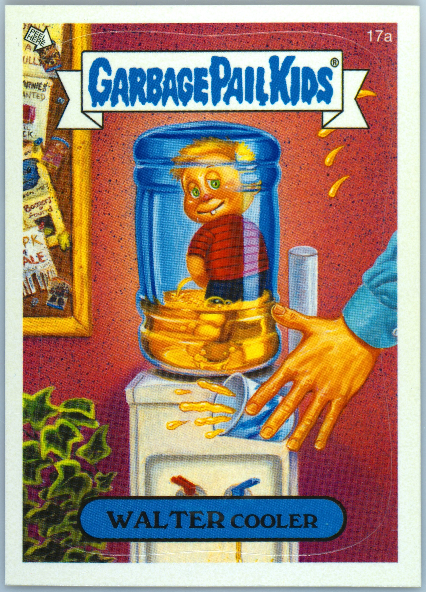 2005 Topps Garbage Pail Kids Stickers Series 4 #17a Walter Cooler front