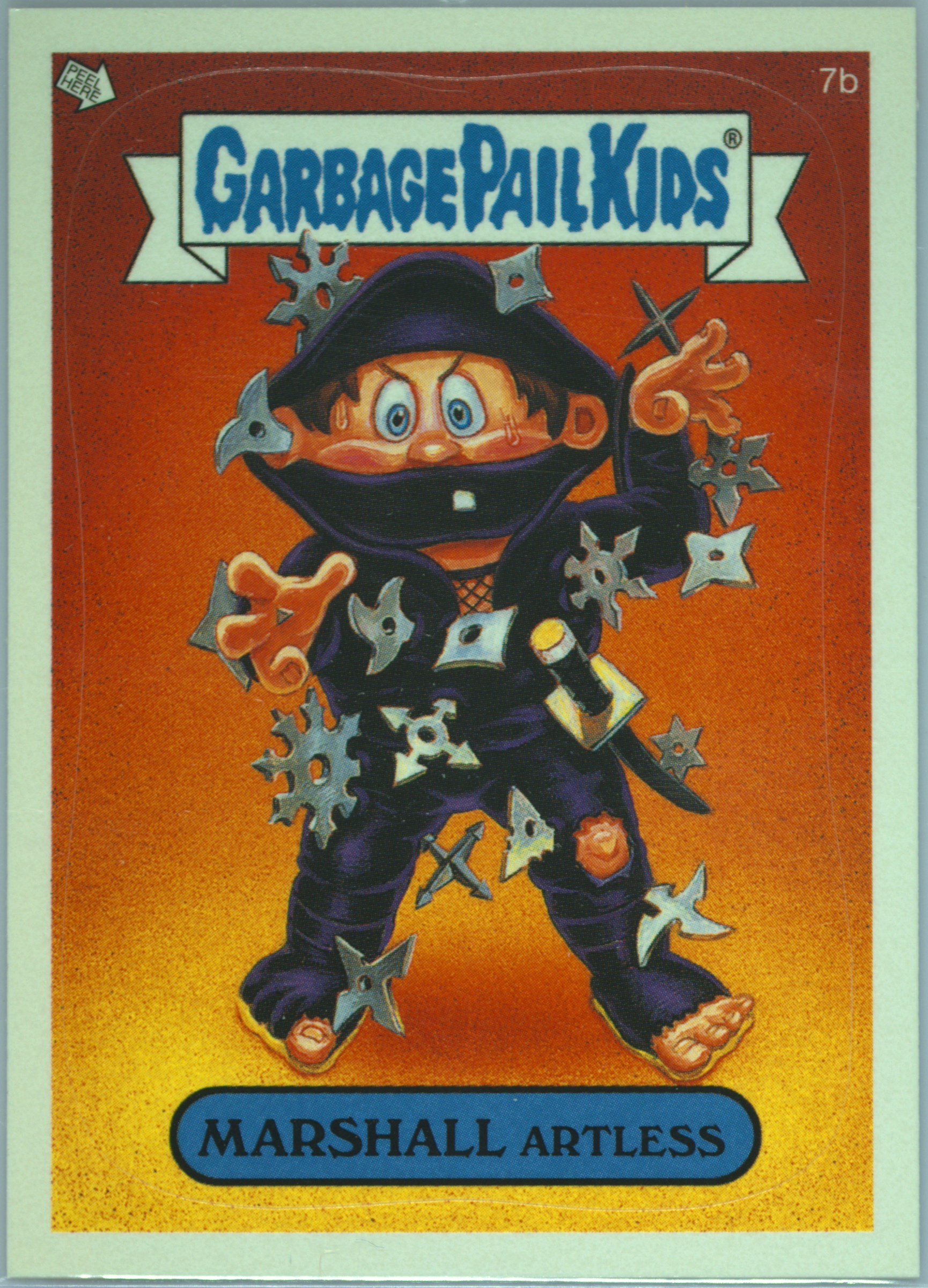 2005 Topps Garbage Pail Kids Stickers Series 4 #7b Marshall Artless front