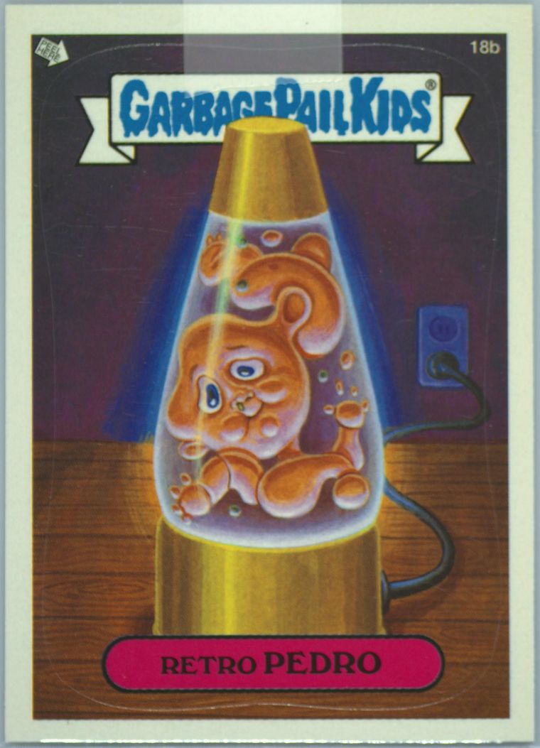 2004 Topps Garbage Pail Kids Stickers Series 3 #18b Retro Pedro front