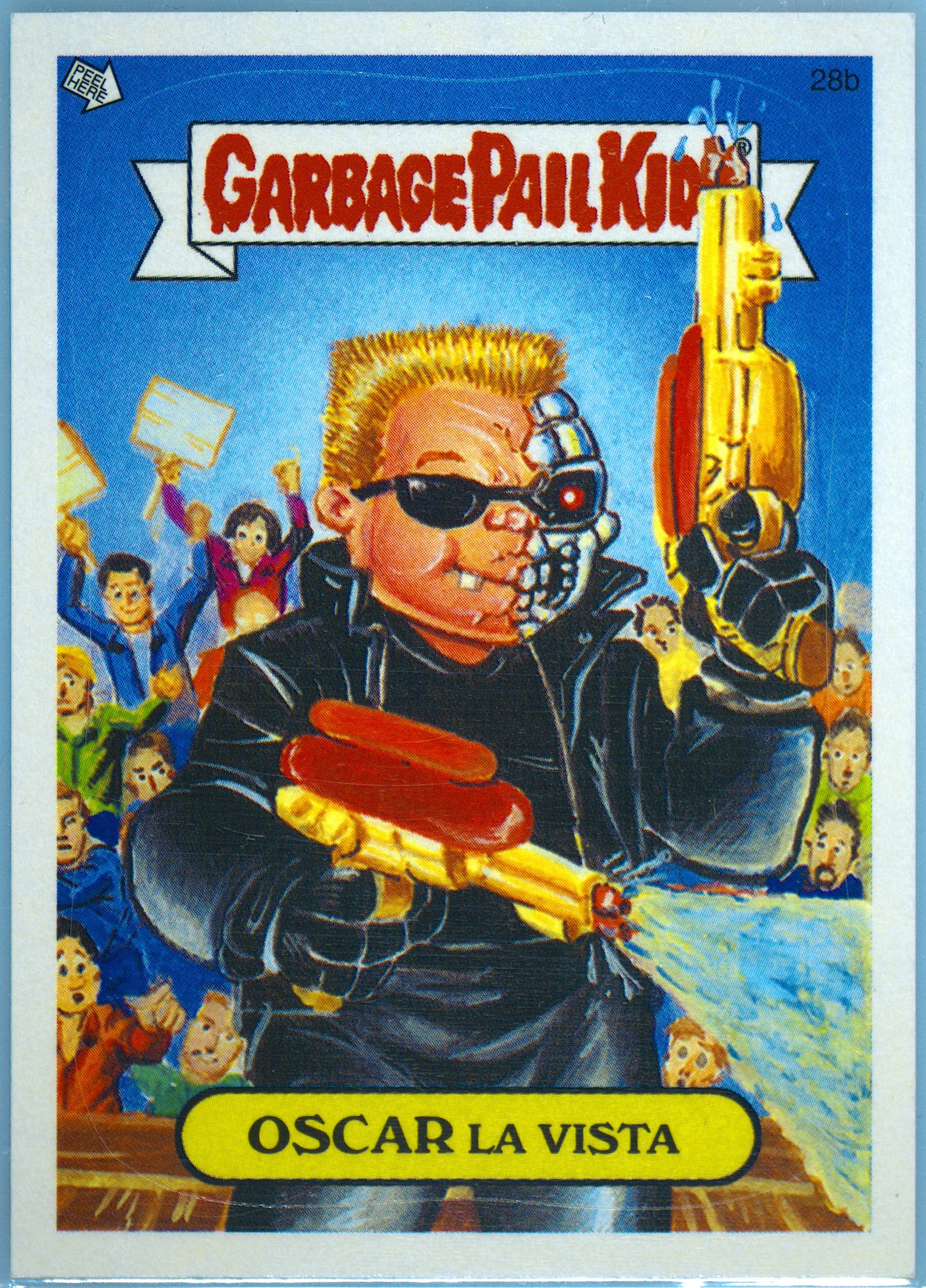 2004 Topps Garbage Pail Kids Stickers Series 2 #28b Oscar La Vista front