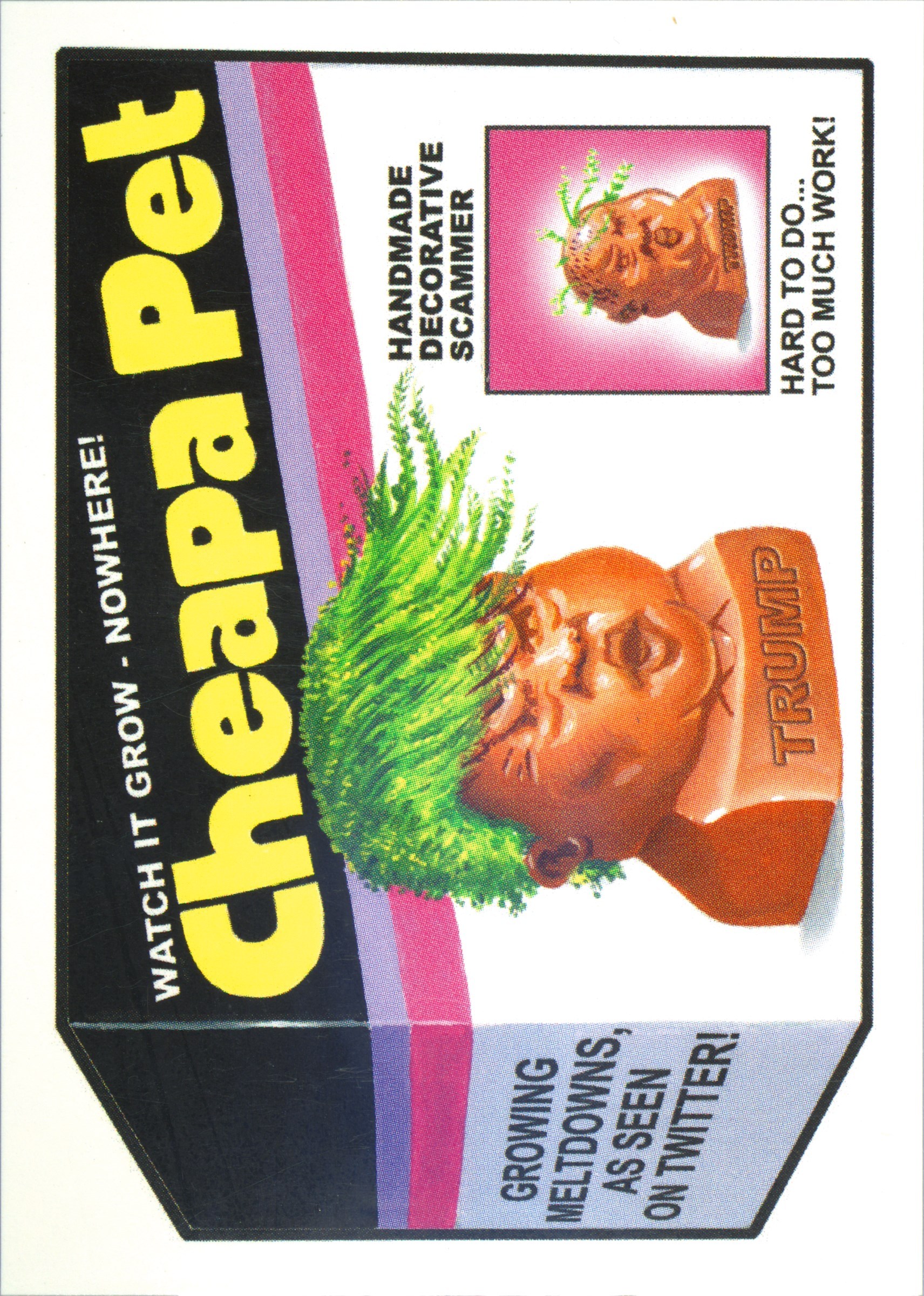 2016 Topps Garbage Pail Kids Disg-Race To The White House #120 Cheapa Pet front