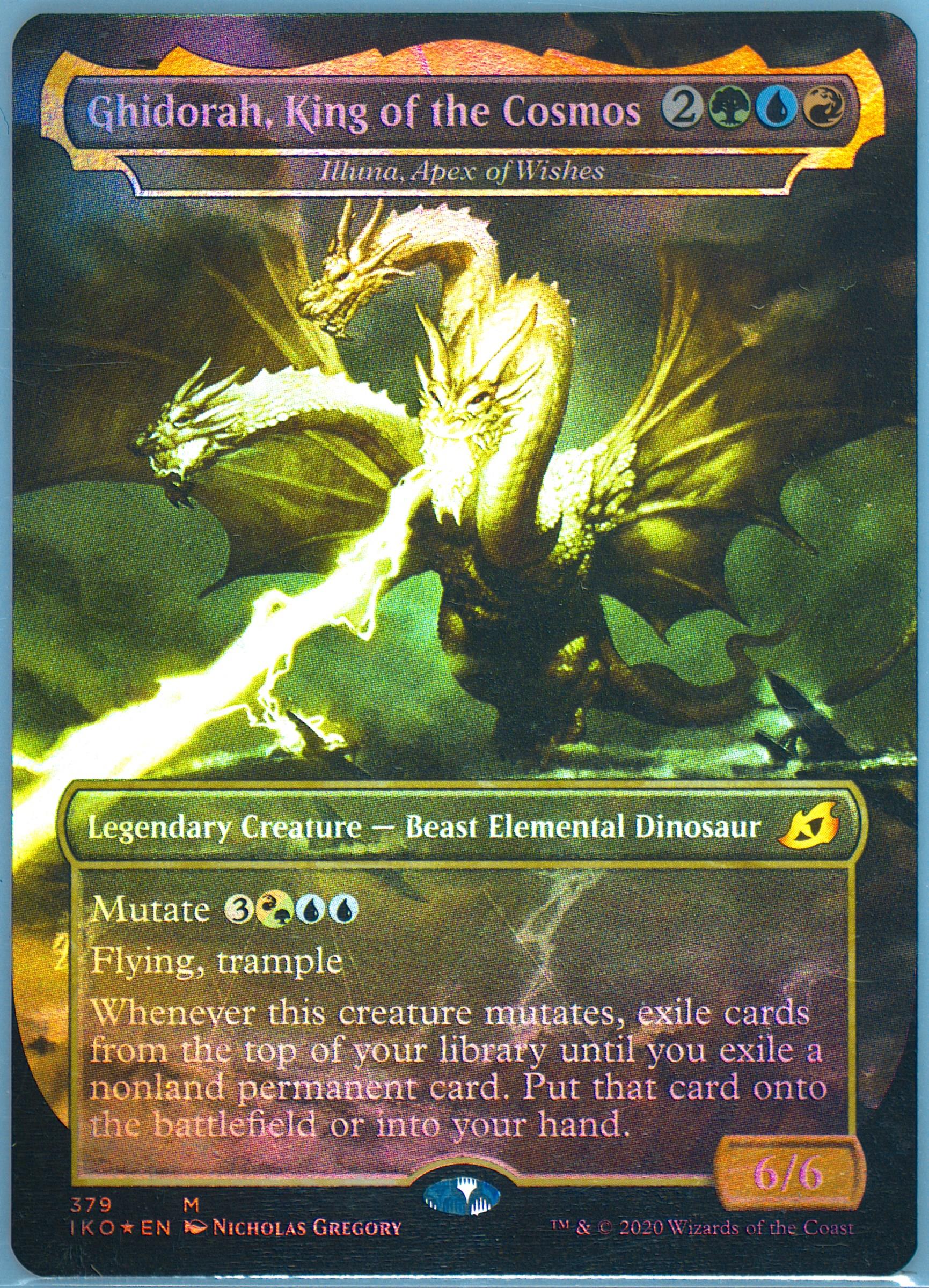 【PSA10】英語版 Foil MTG ☆宇宙の帝王、キングギドラ 買取相場】-MtG-(英)【Foil】宇宙の帝王、キングギドラ / Ghidorah