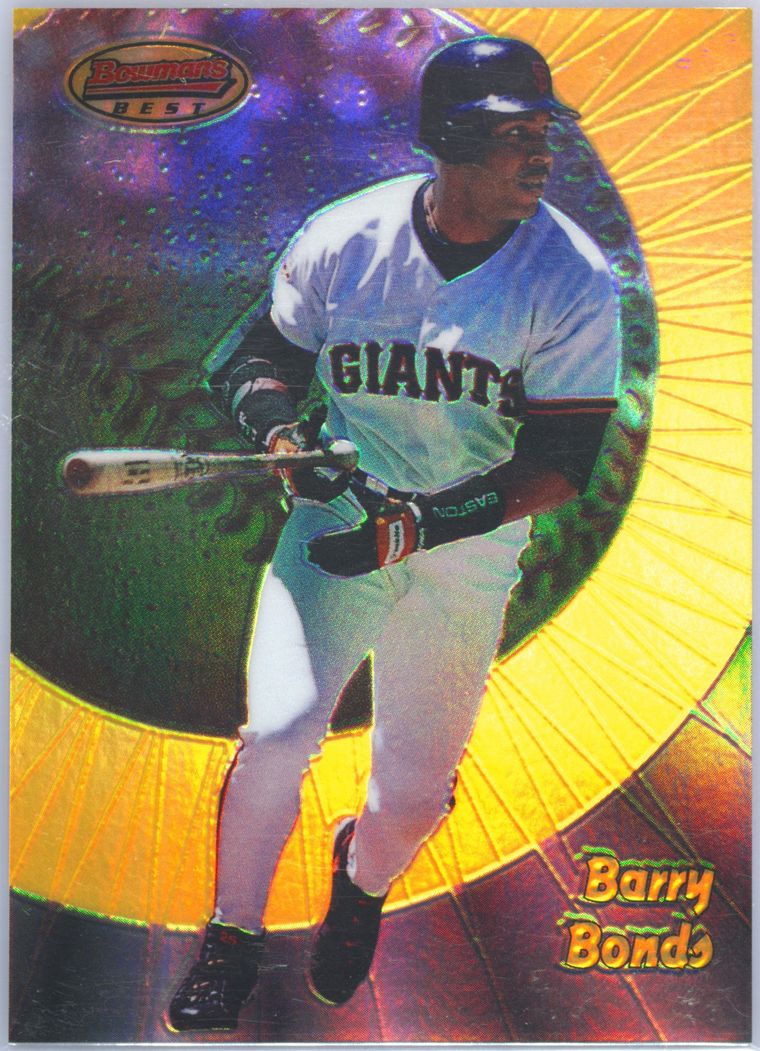 1998 Bowmans Best Refractor /400 BARRY BONDS #3 SF Giants