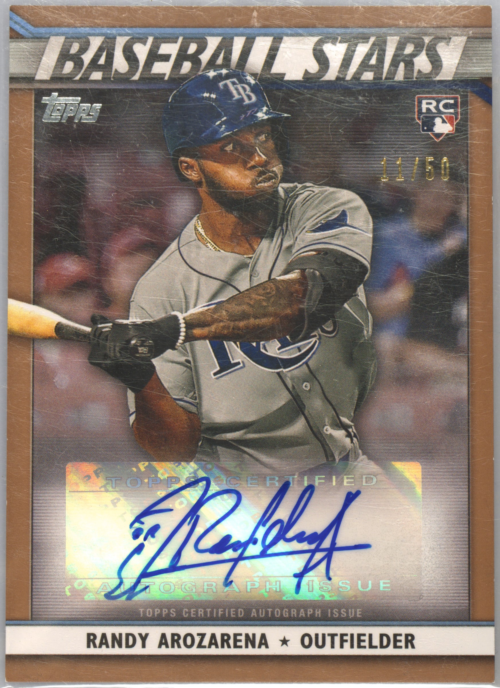 Randy Arozarena Heavy Lumber Autograph