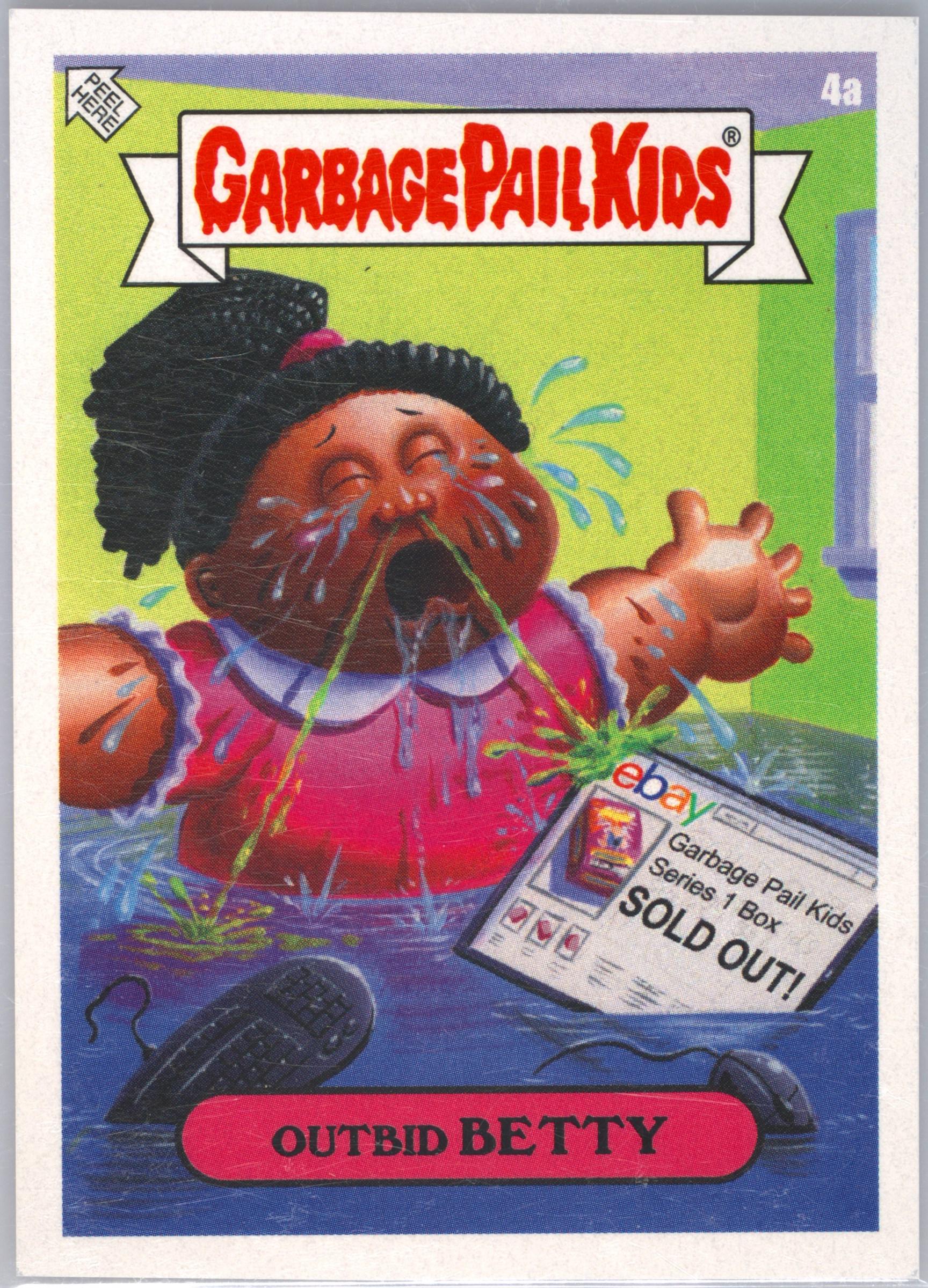 2020 Topps Garbage Pail Kids X Ebay Crossover #4a Outbid Betty front