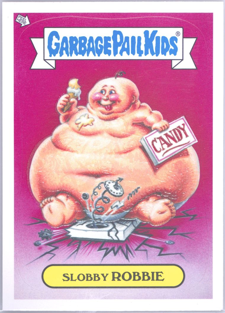 2013 Topps 2013 Garbage Pail Kids Series 2 Glow Dark #3 Slobby Robbie front