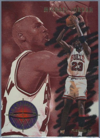 Auction Prices Realized Basketball Cards 1993 Fleer Sharpshooter Michael  Jordan