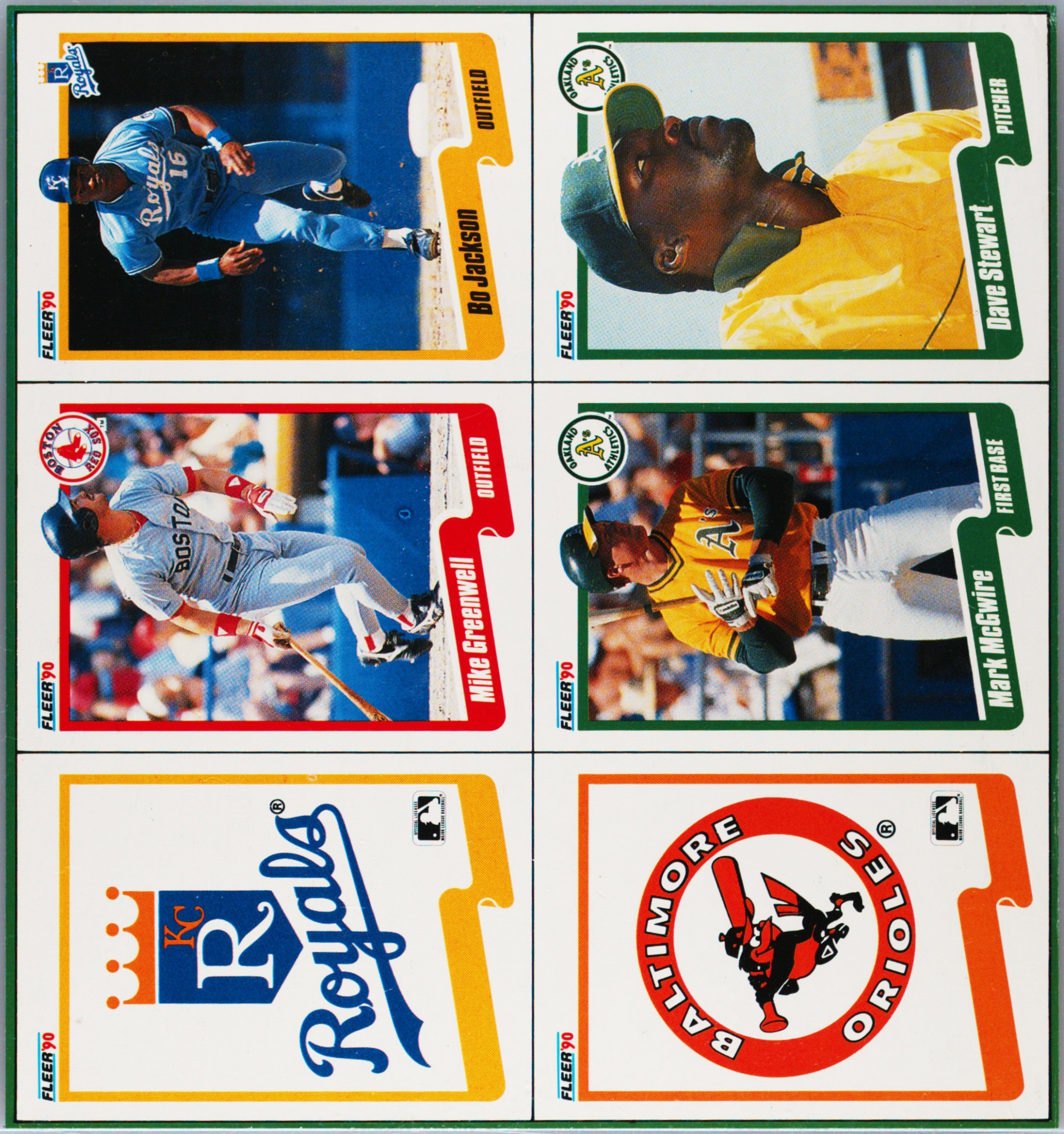 Auction Prices Realized Baseball Cards 1990 Fleer Box Panels