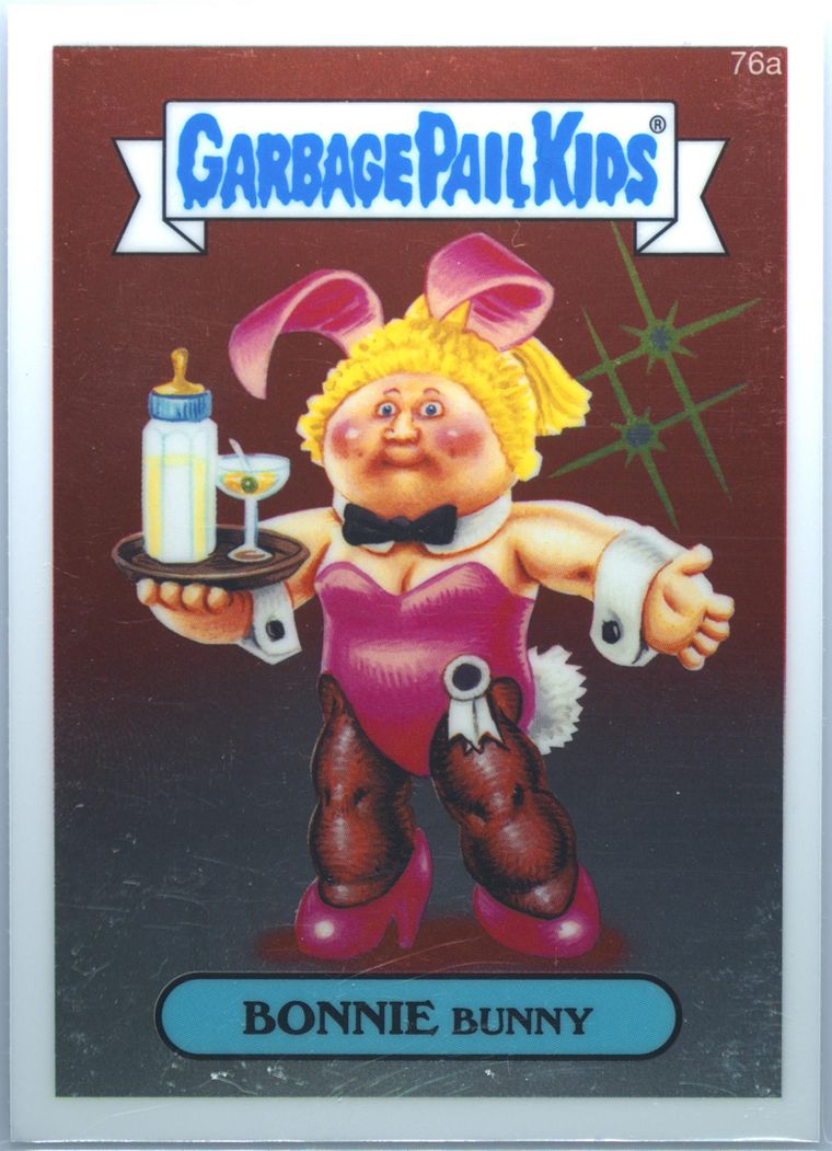 2014 Topps Garbage Pail Kids Chrome Series 2 #76a Bonnie Bunny front