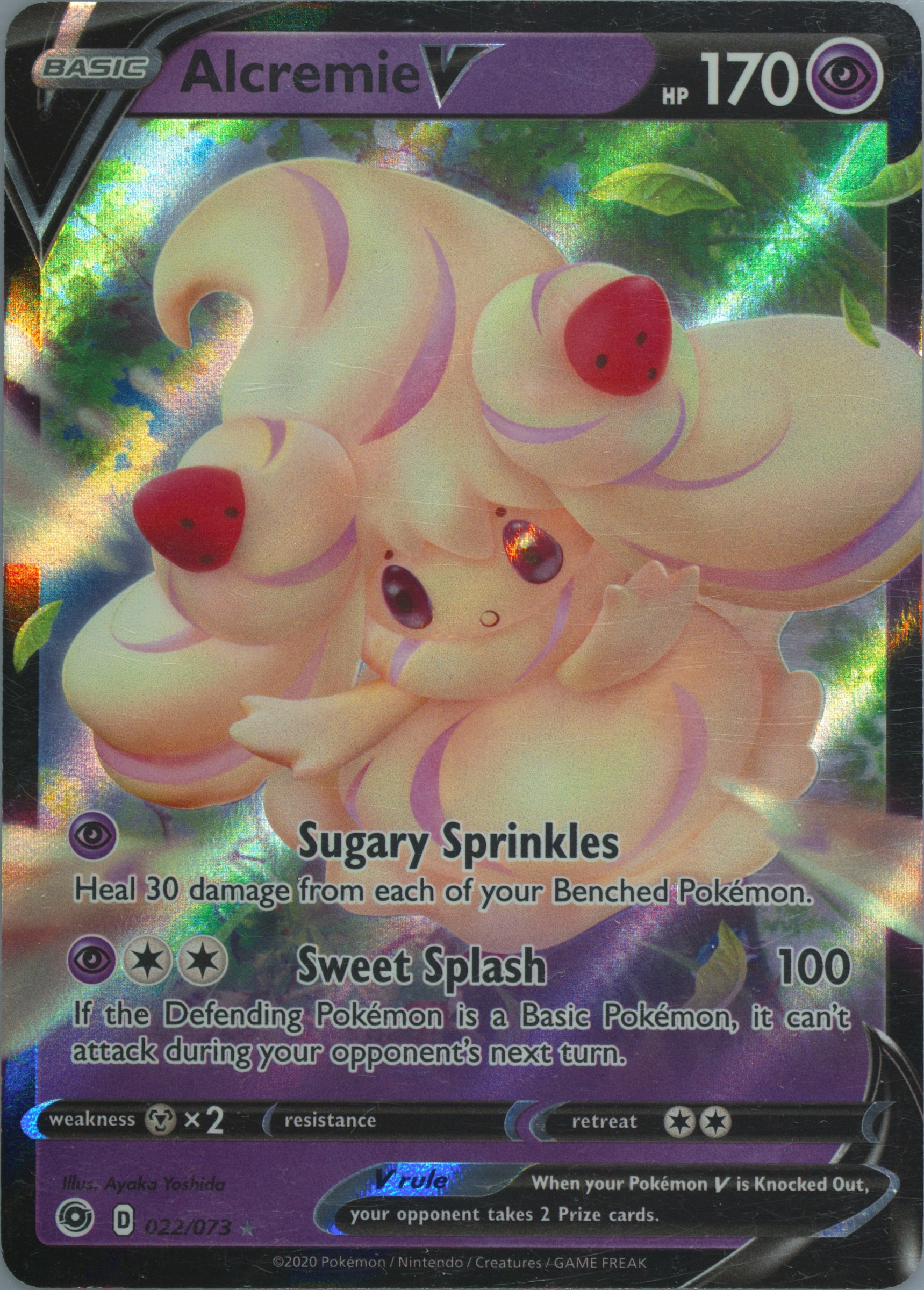 alcremie pokemon card price Shining Fates 073 Full Art Alcremie VMAX CGC 9.5 main image 0