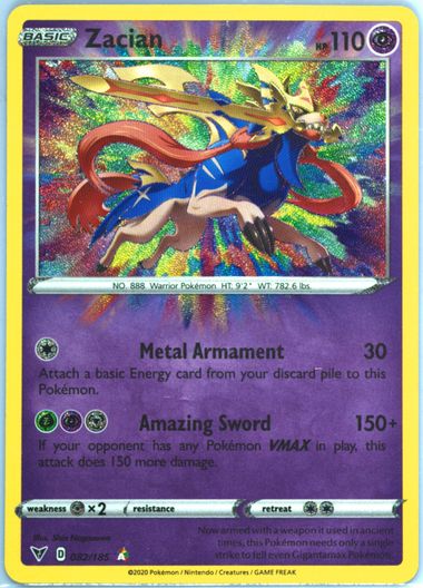 Auction Prices Realized Tcg Cards 2020 POKEMON SWORD & SHIELD