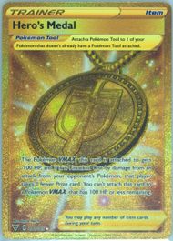 hero's medal pokemon card value Pokemon - Hero's Medal - 201/185 - Vivid Voltage - Full Art