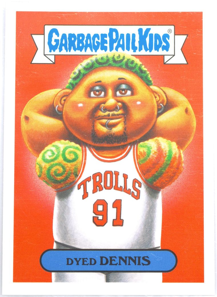 2019 Topps Garbage Pail Kids We Hate The '90s #7a Dyed Dennis front