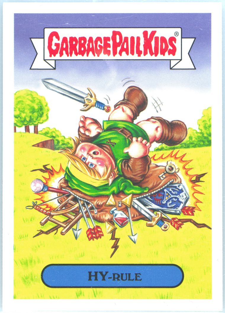 2019 Topps Garbage Pail Kids We Hate The '90s #1b HY-Rule front
