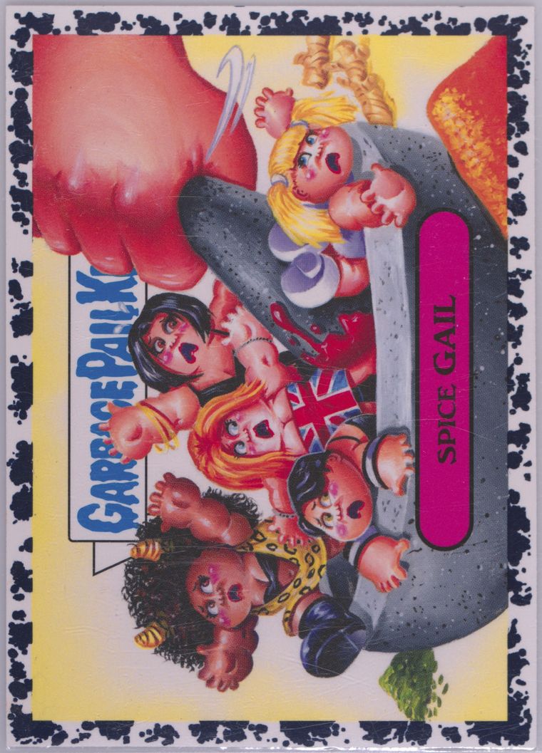 2019 Topps Garbage Pail Kids We Hate The '90s Bruised Black #5a Spice Gail front