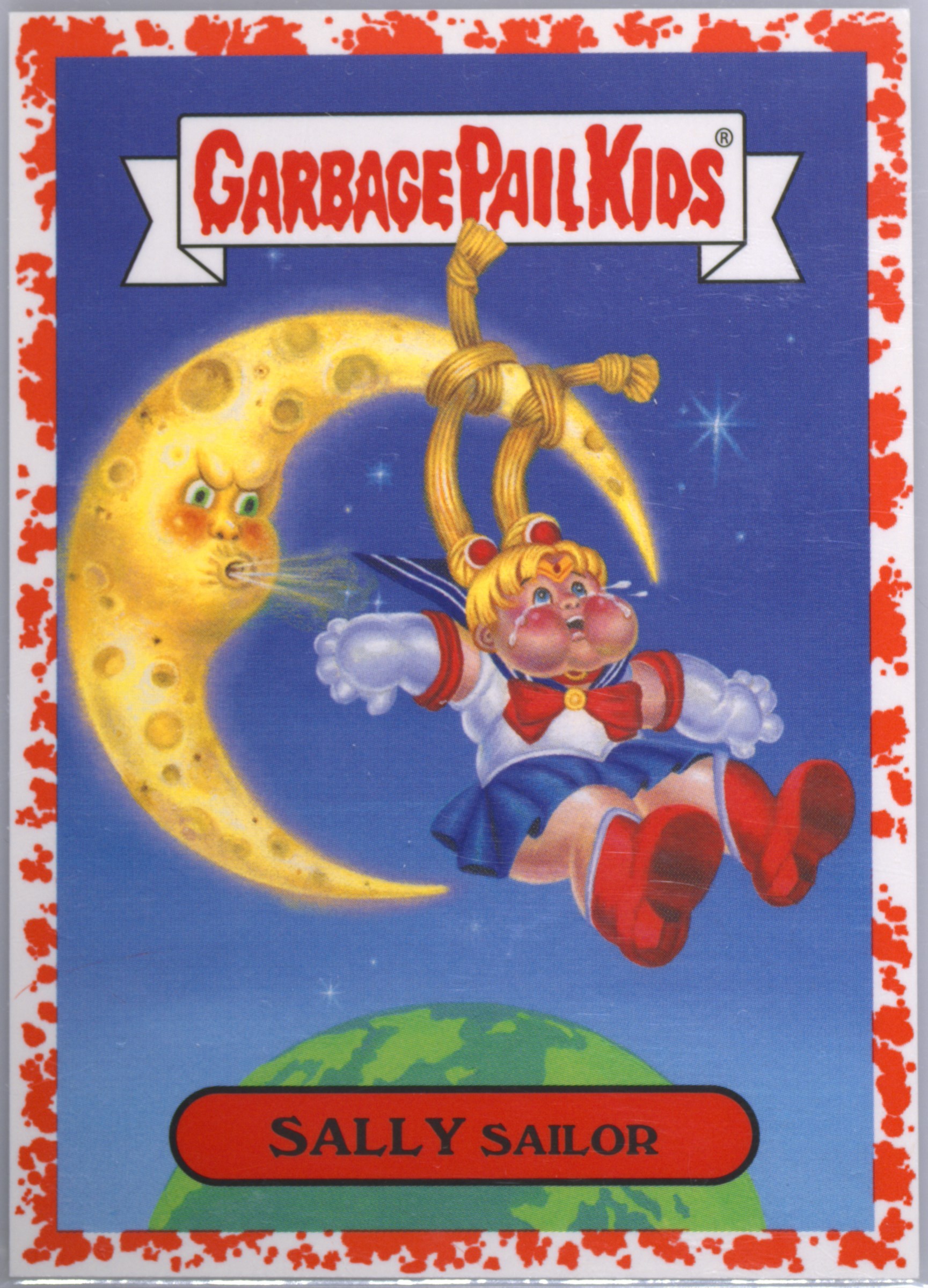 2019 Topps Garbage Pail Kids We Hate The '90s Bloody Nose Red #5b Sally Sailor front