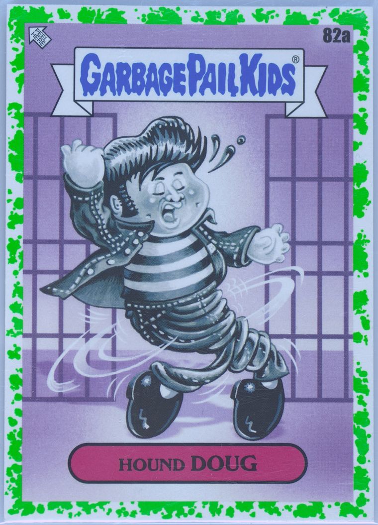 2020 Topps Garbage Pail Kids 35th Anniversary Booger Green #82a Hound Doug front