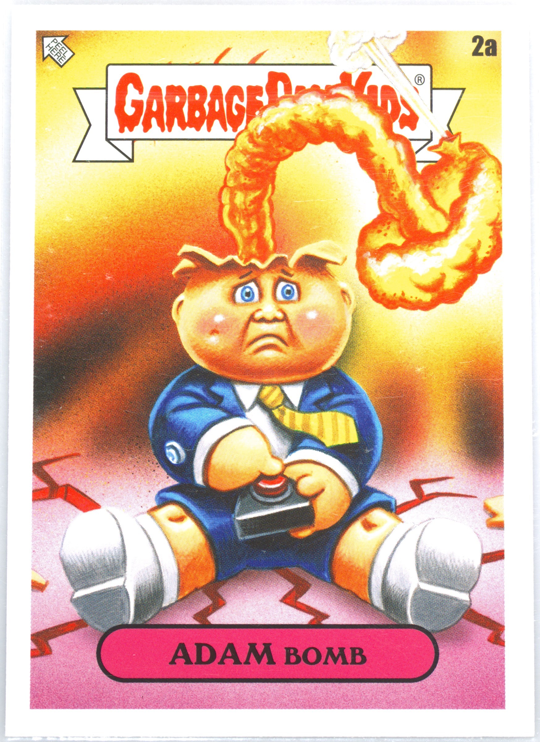 2020 Topps Garbage Pail Kids 35th Anniversary Midlife Crisis #2a Adam Bomb front