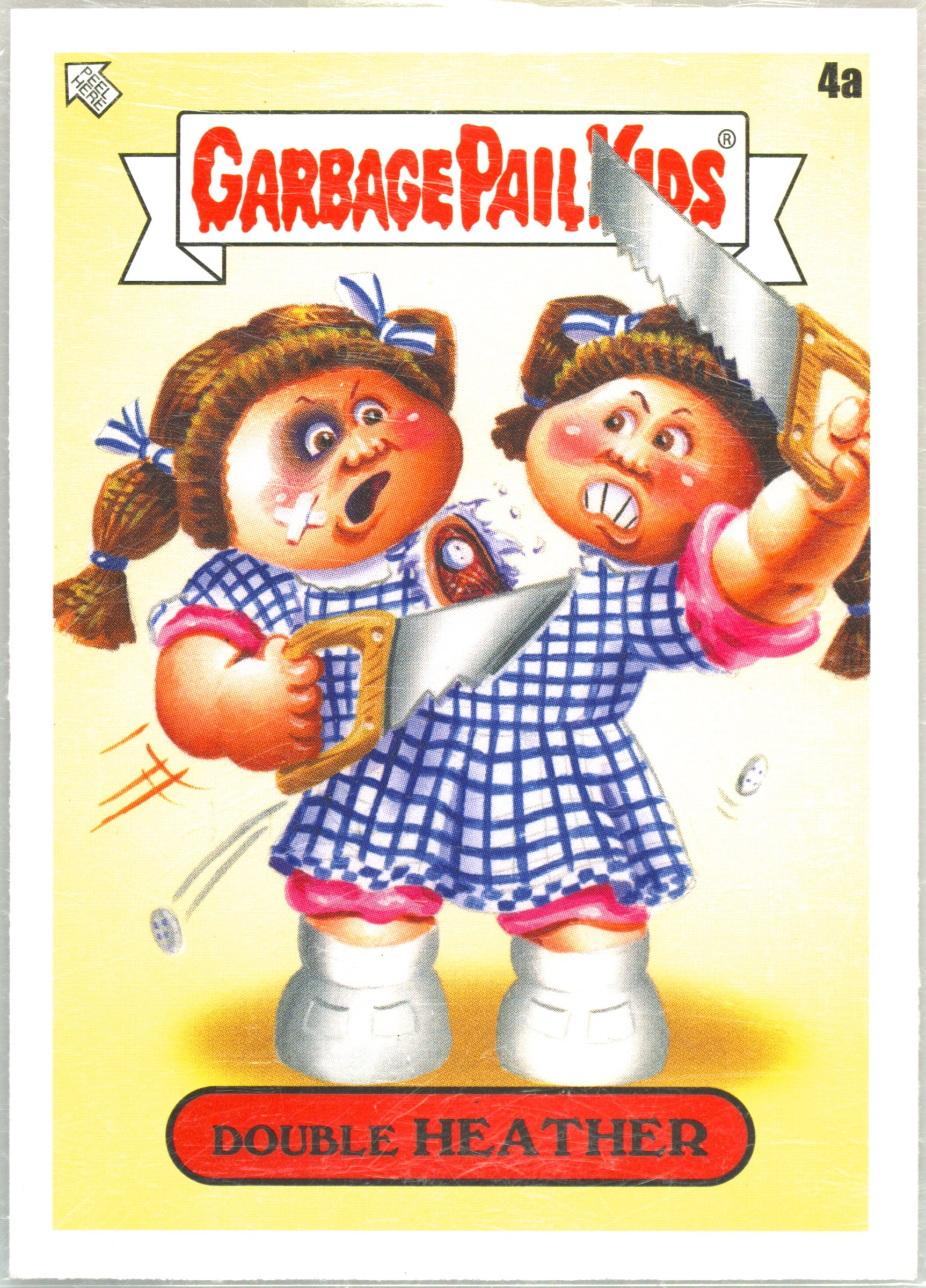 2020 Topps Garbage Pail Kids 35th Anniversary Midlife Crisis #4a Double Heather front
