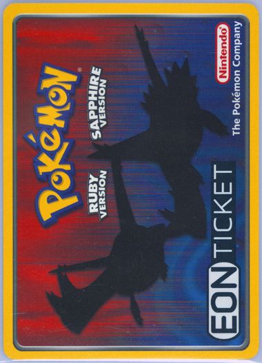 Auction Prices Realized Tcg Cards 2003 POKEMON e CARD PROMO Eon Ticket