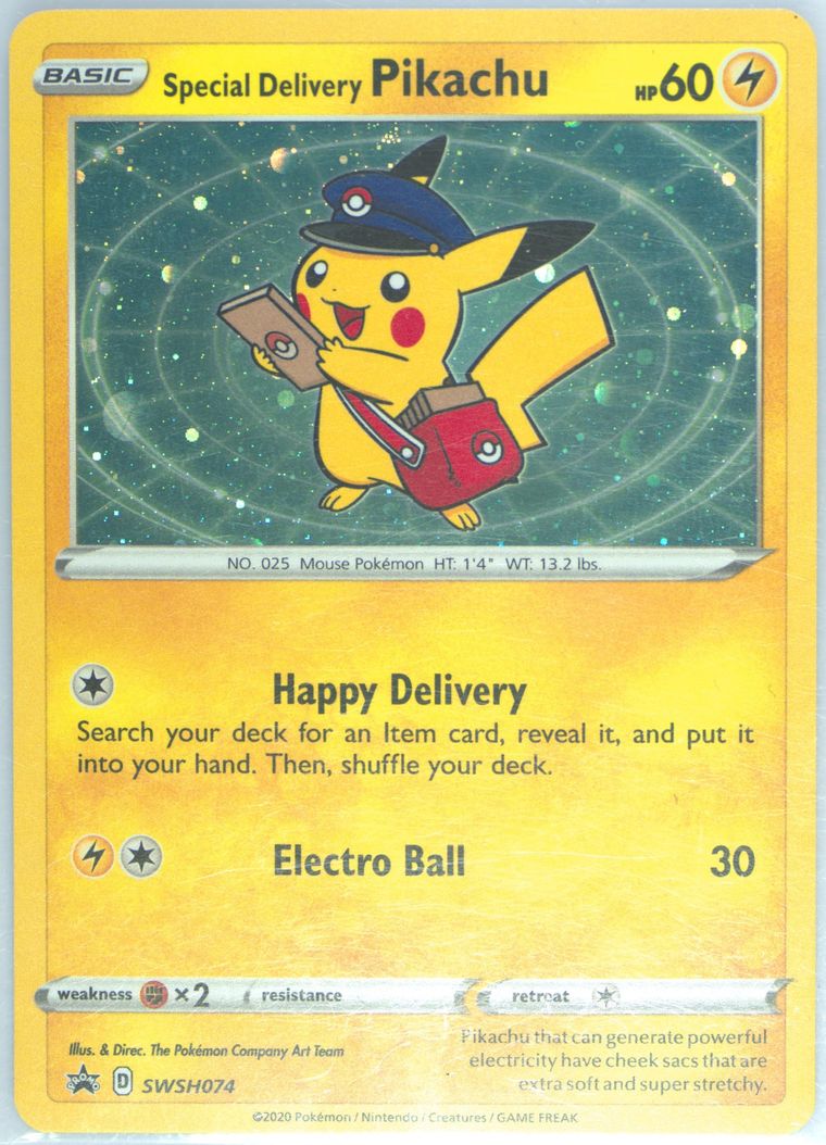 Special Delivery Pikachu-Holo
