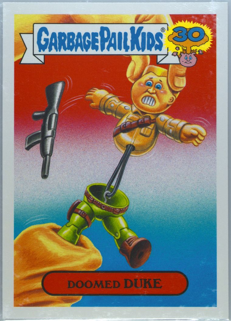 2015 Topps Garbage Pail Kids 30th Anniversary '80s Spoof #11a Doomed Duke front