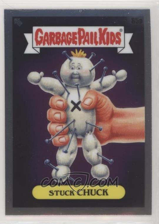 2020 Topps Garbage Pail Kids Chrome BASE #85a STUCK CHUCK front