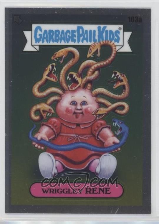 2020 Topps Garbage Pail Kids Chrome #103a Wriggley Rene front