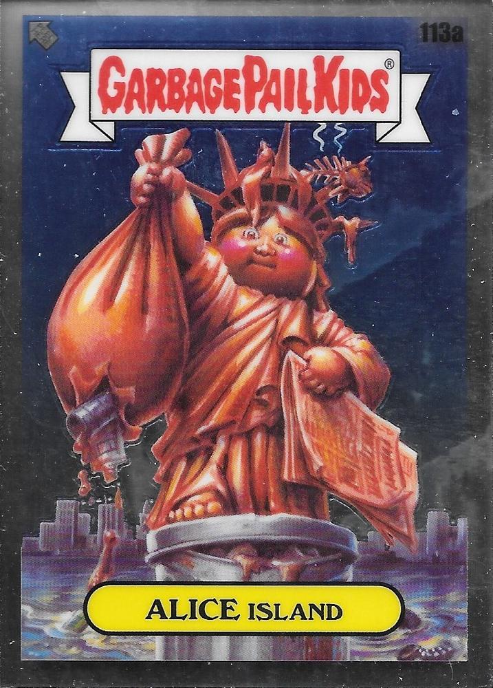 2020 Topps Garbage Pail Kids Chrome Refractor #113a Alice Island front