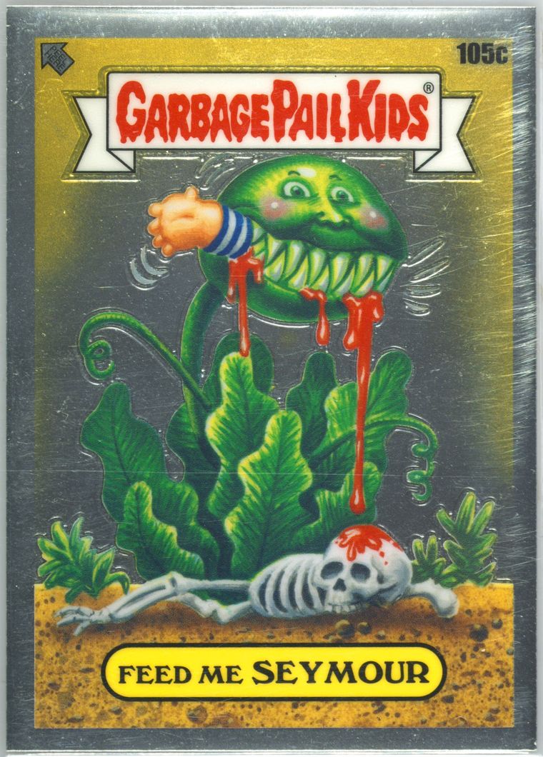 Feed Me Seymour #105C PSA 10 Garbage Pail Kids card front