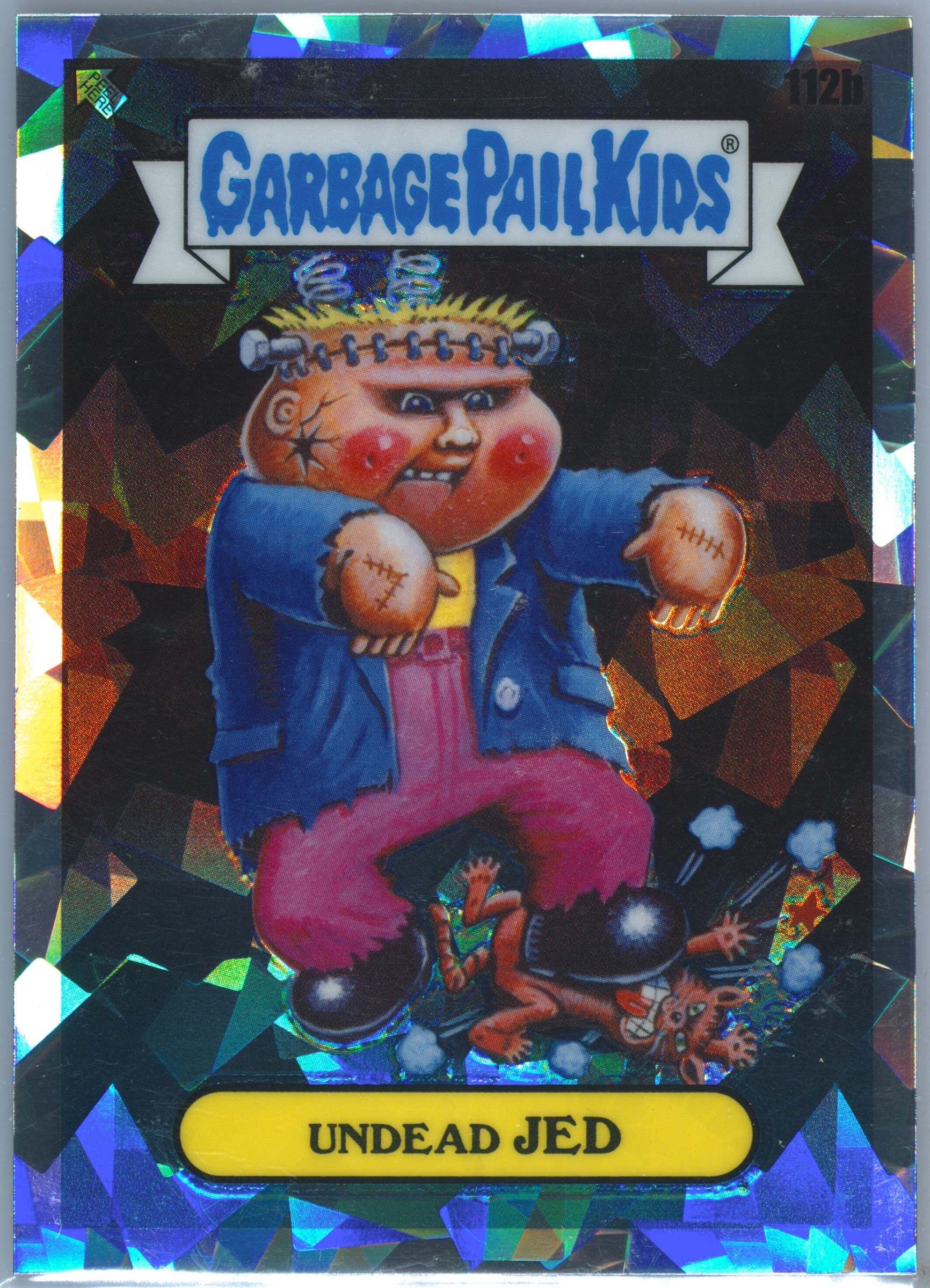 2020 Topps Garbage Pail Kids Chrome Atomic Refractor #112b Undead Jed front