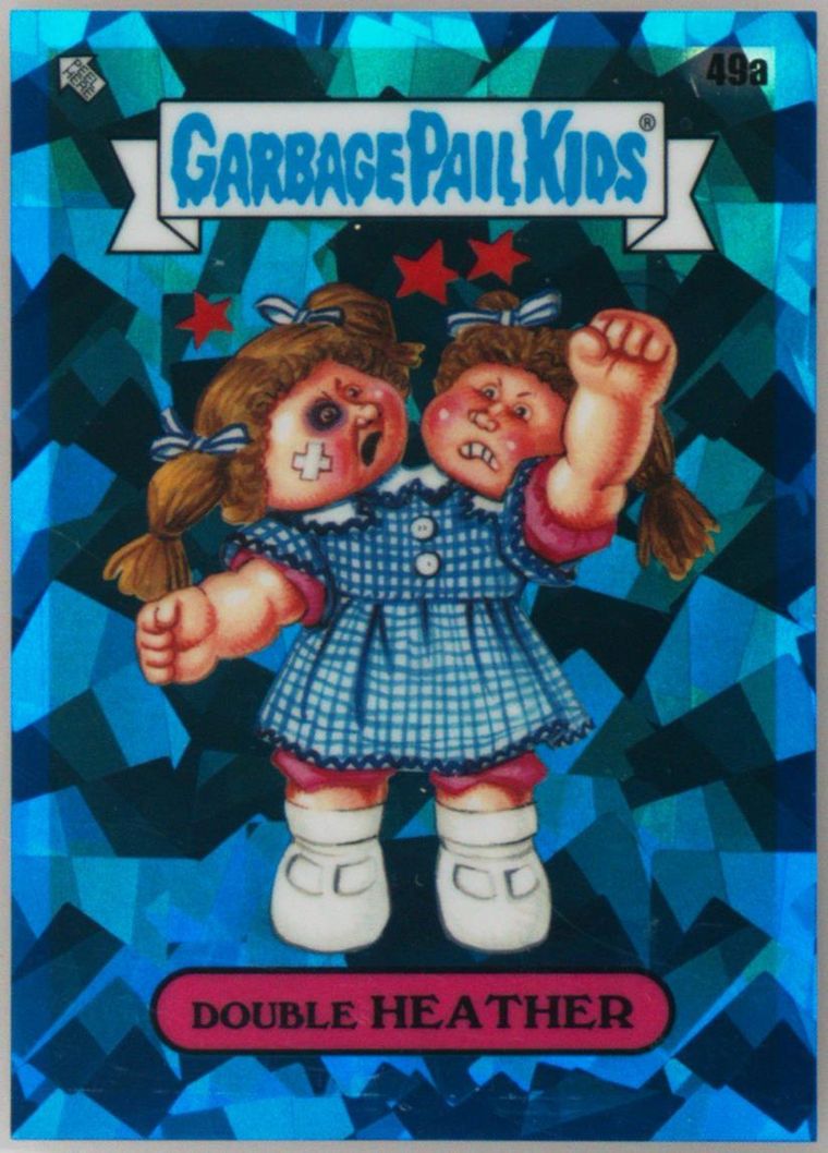 2020 Topps Garbage Pail Kids Sapphire Edition #49a Double Heather front