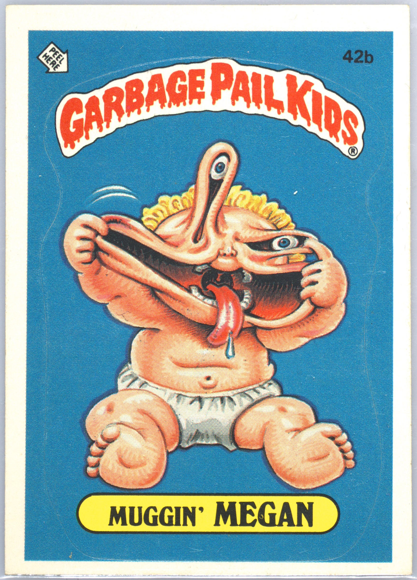 2020 Topps Garbage Pail Kids Sapphire Edition #42b Muggin' Megan front
