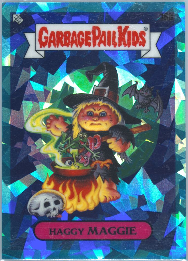 2021 Topps Garbage Pail Kids Sapphire Edition Light Blue #16b Haggy Maggie front