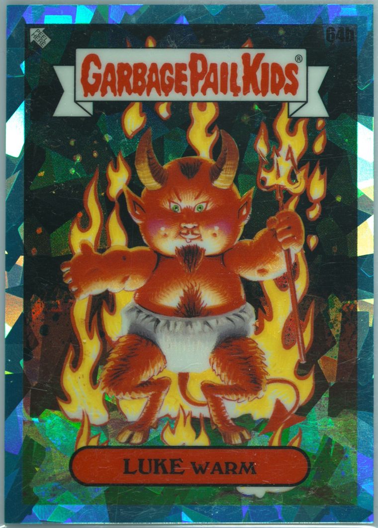 2021 Topps Garbage Pail Kids Sapphire Edition Light Blue #64b Luke Warm front