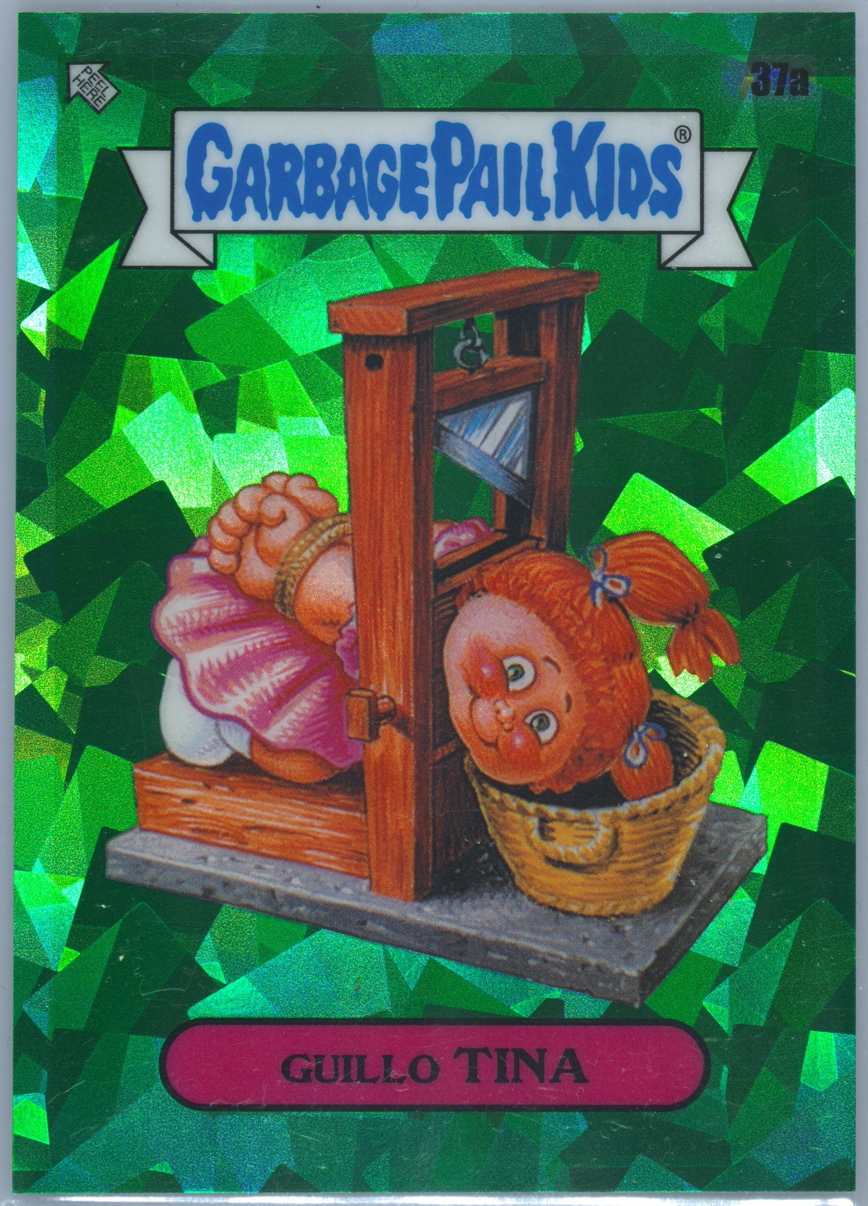 2020 Topps Garbage Pail Kids Sapphire Edition Green #37a Guillo Tina front