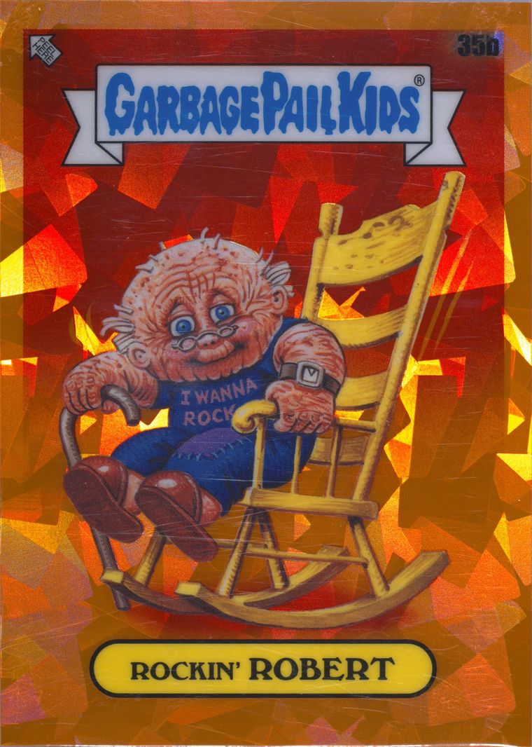 2021 Topps Garbage Pail Kids Sapphire Edition Orange #35b Rockin' Robert front