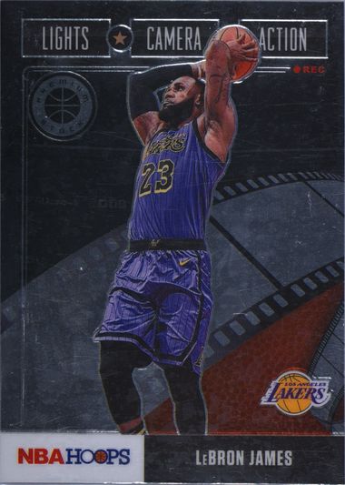 lebron james lights camera action card