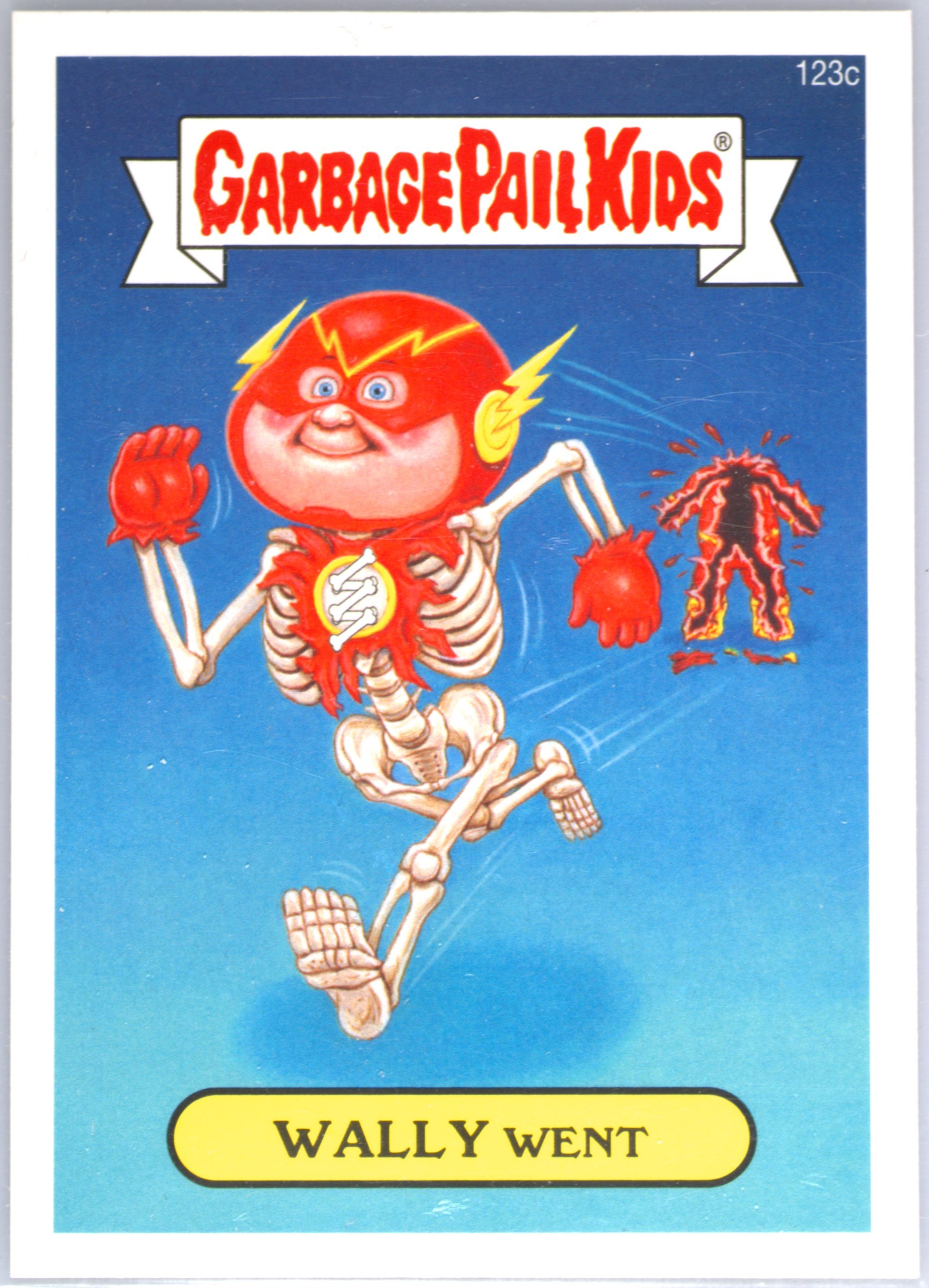 2014 Topps Garbage Pail Kids Series 2 C Variation #123c Wally Went front