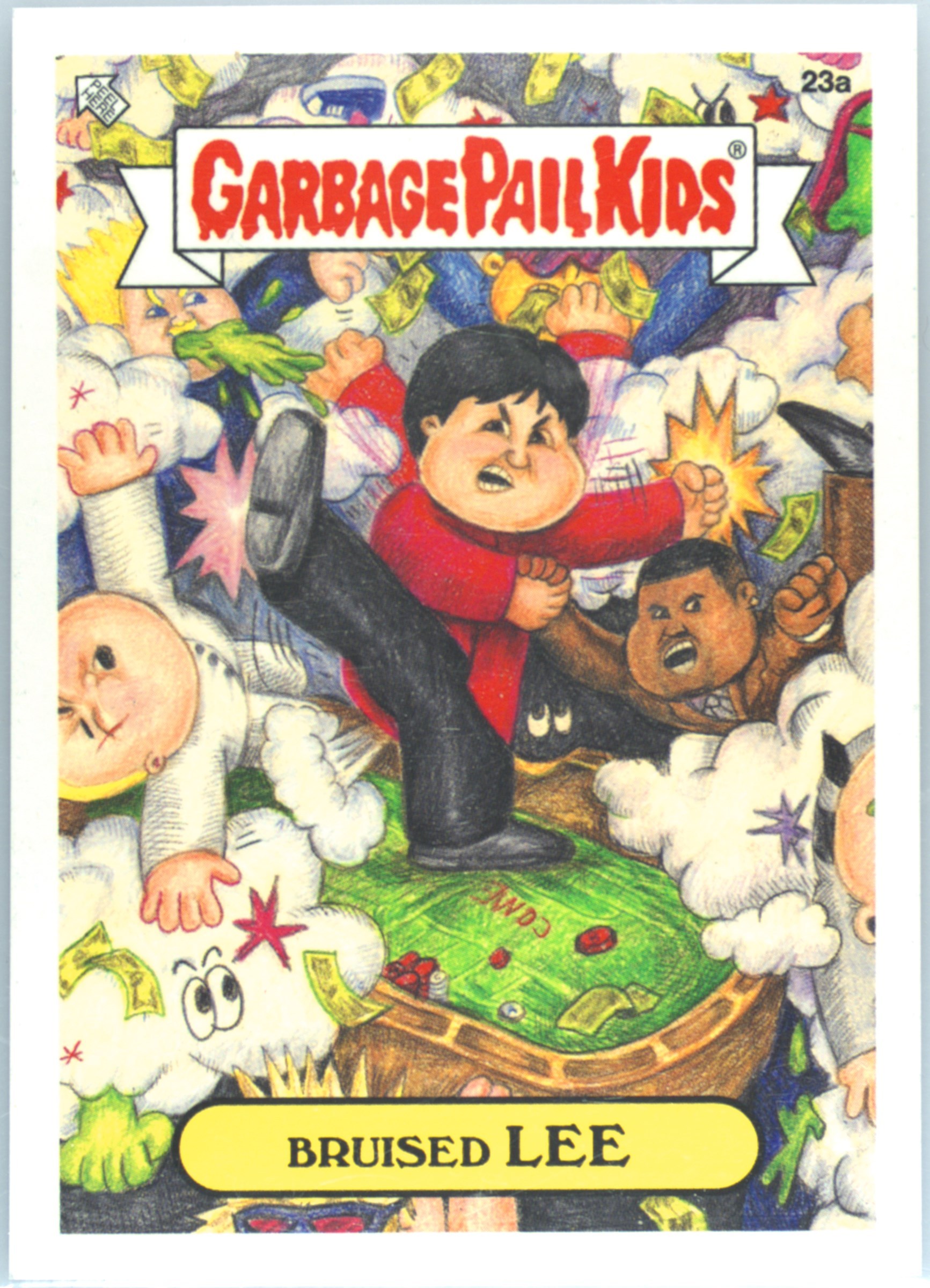 2020 Topps Garbage Pail Kids Beyond The Streets #23a Bruised Lee front