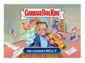 2017 Topps Garbage Pail Kids Network Spews #20 Kid-Crashed Kelly front