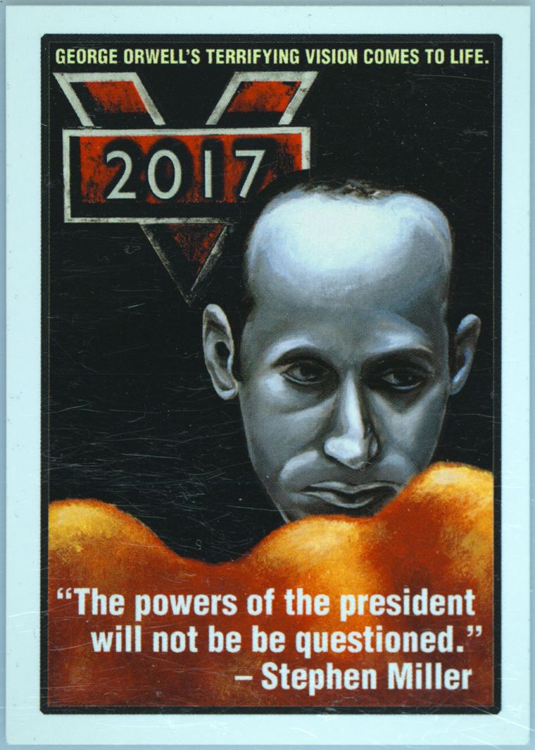 2017 Topps Garbage Pail Kids Trumpocracy The First 100 Days #122 Film Poster front