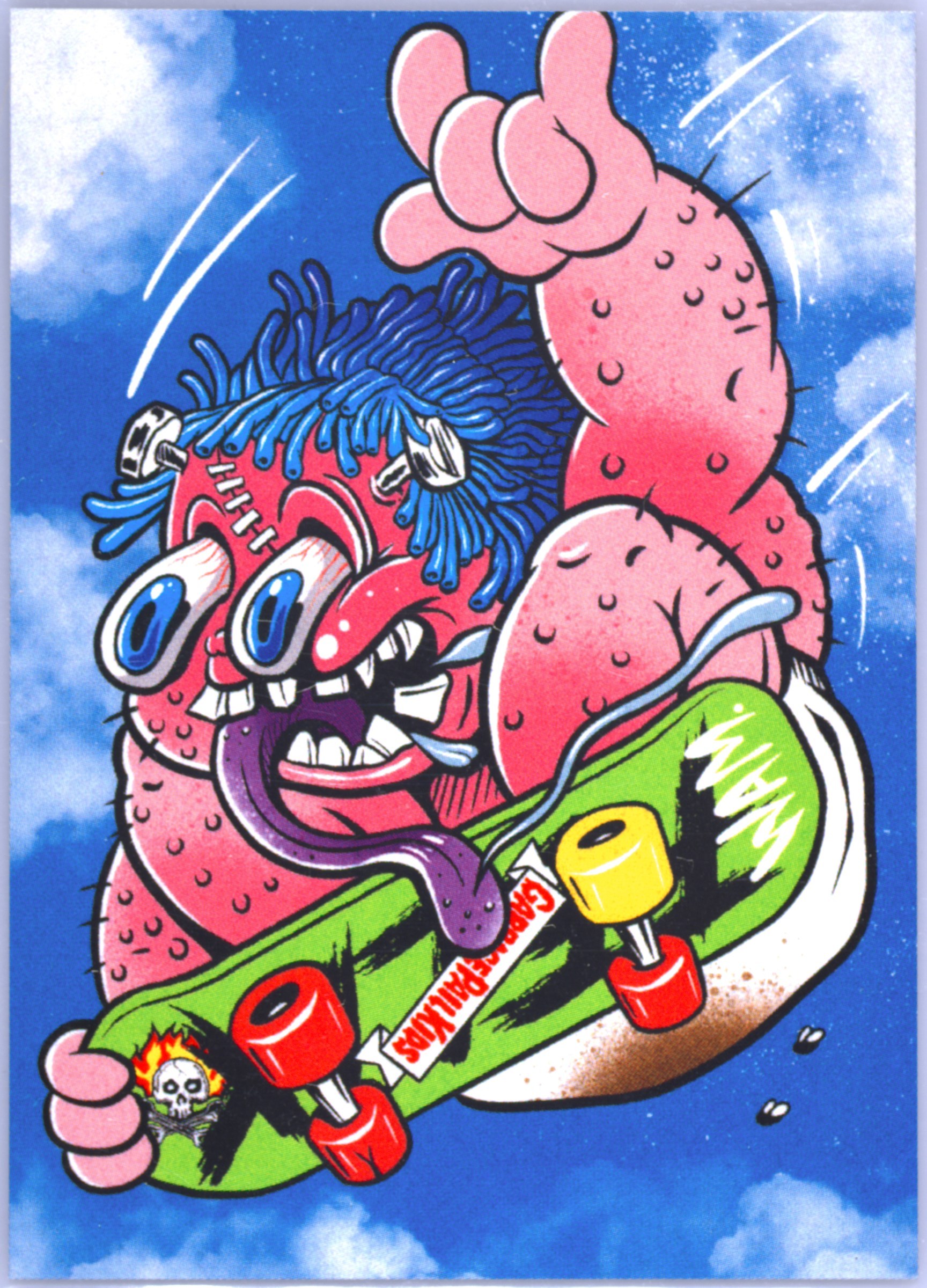 2020 Topps Garbage Pail Kids Skateboard Stickers #9 Hot Rod front
